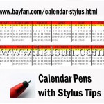 Calendar Stylus Pens